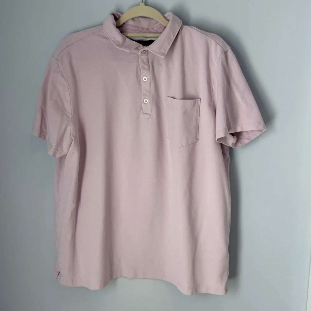 Banana Republic Men’s Performance Pique Polo Shirt Pink